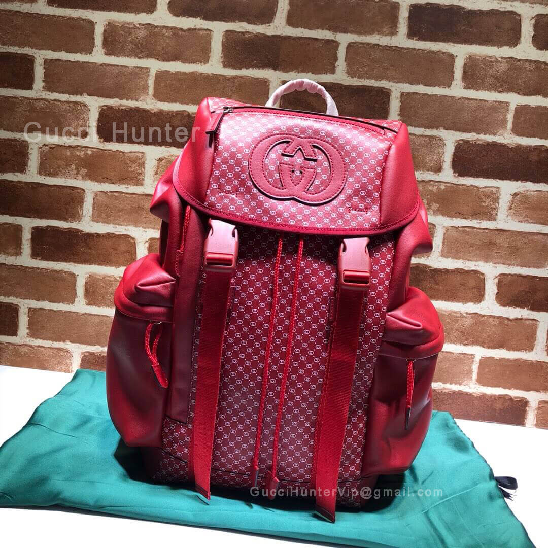 Gucci Dapper Dan Backpack Red 536413